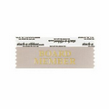 Board Member Gray Award Ribbon w/ Gold Foil Imprint (4"x1 5/8")